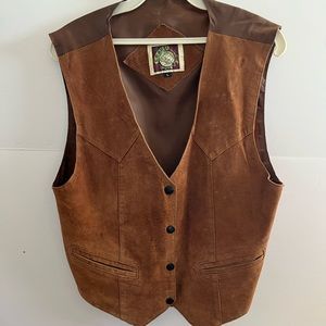 Vintage suede vest